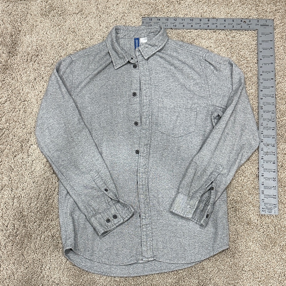 Divided Light Gray Casual Button-Down Shirt